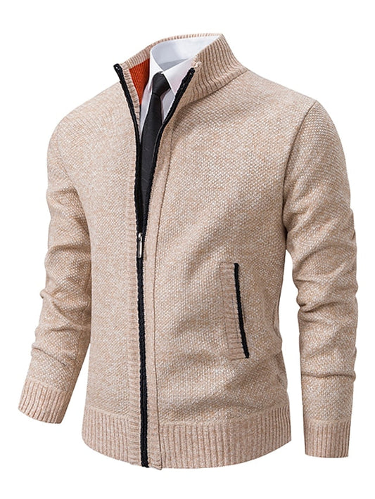 Chad | Men's Full-Zip Ribbed Knit Cardigan